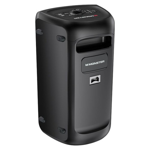 Акустика-караоке Monster Cycle (with 2 microphones) M175 (MS22138) |BT5.3, 80/160W, USB/AUX/TF, 4-8h| black