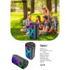 Акустика-караоке Monster Cycle (with 2 microphones) M175 (MS22138) |BT5.3, 80/160W, USB/AUX/TF, 4-8h| black