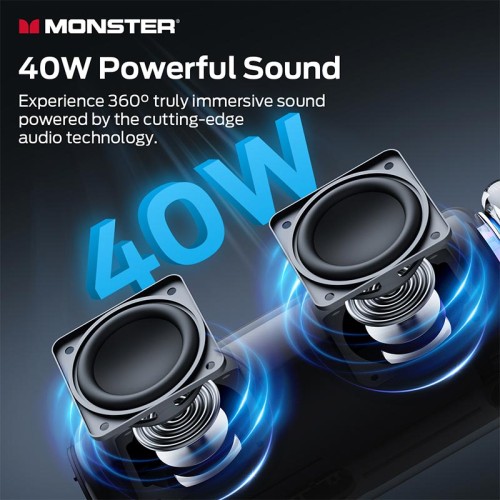 Акустика Monster Blaster Glow M210 (MS62132) IPX5 |BT5.4, 20/40W| red