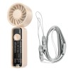 Вентилятор HOCO transparent foldable fan HX602 |2-6.5h, 100 Levels, 60dB| beige