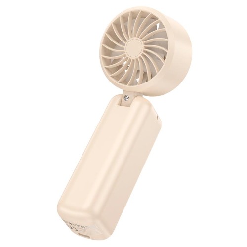 Вентилятор HOCO transparent foldable fan HX602 |2-6.5h, 100 Levels, 60dB| beige