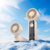 Вентилятор HOCO transparent foldable fan HX602 |2-6.5h, 100 Levels, 60dB| beige