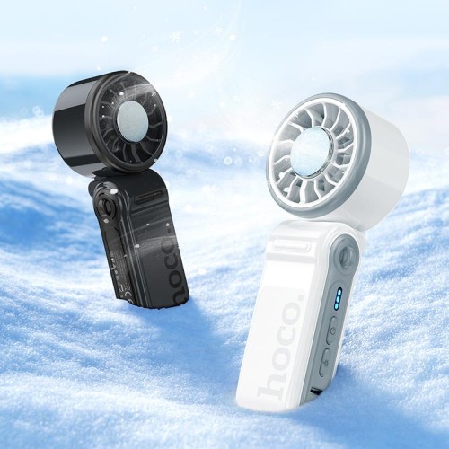 Вентилятор HOCO Ice pack series lightweight foldable fan HX604 |6.5h Max, 3 Levels, 60dB| white