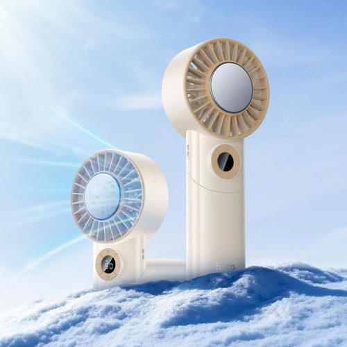 Вентилятор HOCO Ice pack series lightweight foldable fan HX605 |1.5-11h, 100 Levels, 45dB| beige
