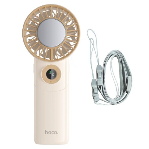 Вентилятор HOCO Ice pack series lightweight foldable fan HX605 |1.5-11h, 100 Levels, 45dB| beige