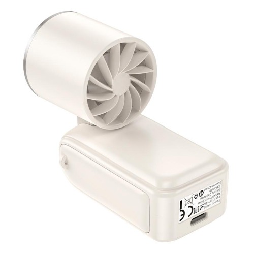 Вентилятор HOCO mini foldable fan HX606 |2.5-8h, 100 Levels, 45dB| beige