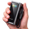 УМБ AceFast fast charging power bank with cable and TFT display M33 20000mAh |1USB/1Type-C, PD/QC, 100W/3A| black