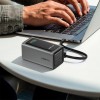 УМБ AceFast fast charging power bank with cable and TFT display M33 20000mAh |1USB/1Type-C, PD/QC, 100W/3A| black