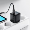 Адаптер мережевий AceFast GaN charger USB-C with digital display A135 |1Type-C, 40W/3A, PD/QC| black