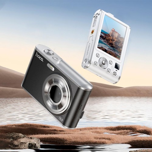 Фотокамера HOCO Dual-lens digital camera DV203 |48MP, 30fps/1920p, 2.8" IPS HD| black