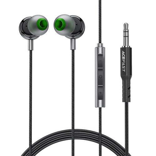 Навушники ACEFAST 3.5mm in-ear wired earphones with mic L4 black