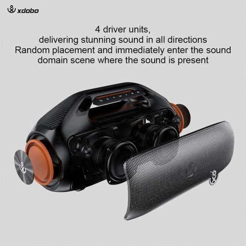 Акустика Xdobo Kungfu IPX7 |BT5.3, 160W, TWS, USB/AUX, 20h| black