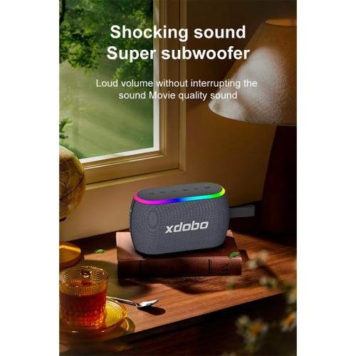 Акустика Xdobo X8 Mini II IPX6 |BT5.3, 30W, USB/AUX/TF, 13h| black