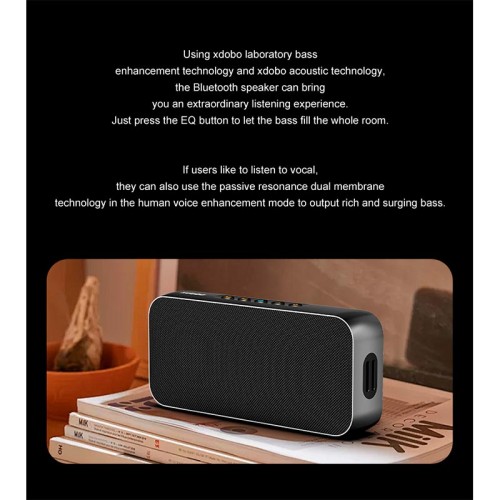 Акустика Xdobo Luxe IPX5 |BT5.3, 60W, AUX/TF, 8h| black