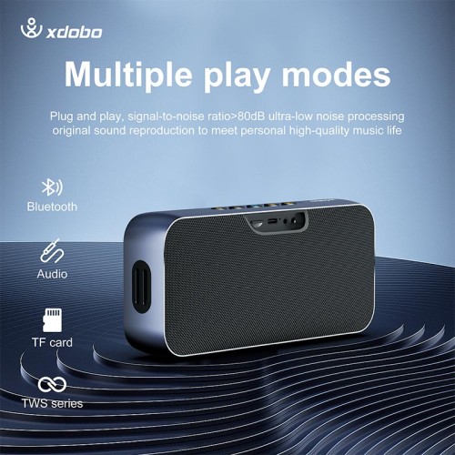 Акустика Xdobo Luxe IPX5 |BT5.3, 60W, AUX/TF, 8h| black