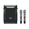 Акустика-караоке Xdobo Party 1981 II (with 2 MIC) |BT5.3, 300W, AUX/TF/USB, 65W/5A input power, 20h| black