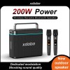 Акустика-караоке Xdobo Truth (with 2 MIC) IPX6 |BT5.3, 200W, AUX/USB/TF, 12h| black