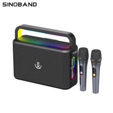 Акустика-караоке Xdobo Nuts (with 2 MIC) |BT5.3, 120W, USB/AUX/TF, 20h| black