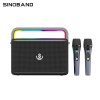 Акустика-караоке Xdobo Nuts (with 2 MIC) |BT5.3, 120W, USB/AUX/TF, 20h| black
