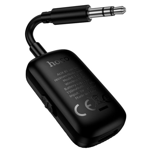 Аудіоадаптер універсальний HOCO Graceful AUX BT audio receiver/transmitter E151 |BT5.4, 4-7h| black