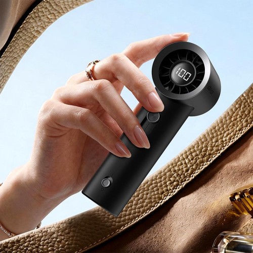 Портативний вентилятор Acefast mini handheld fan with digital display YF1 |3 spped, 1.5-5h| black