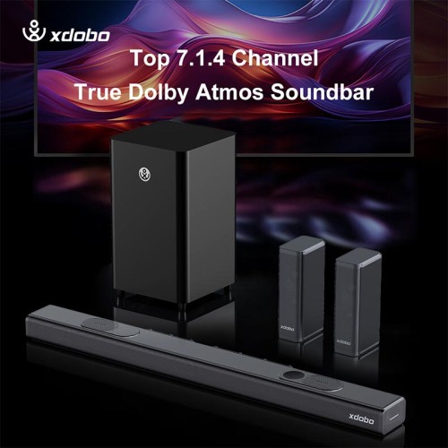 Акустика Xdobo Pacific 1982 (Soundbar support Dolby atmos) |BT5.3+EDR, 500W Peak, HDMI/Optical Fibre/ USB/ AUX/Coaxial| black