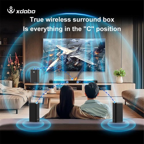 Акустика Xdobo Pacific 1982 (Soundbar support Dolby atmos) |BT5.3+EDR, 500W Peak, HDMI/Optical Fibre/ USB/ AUX/Coaxial| black