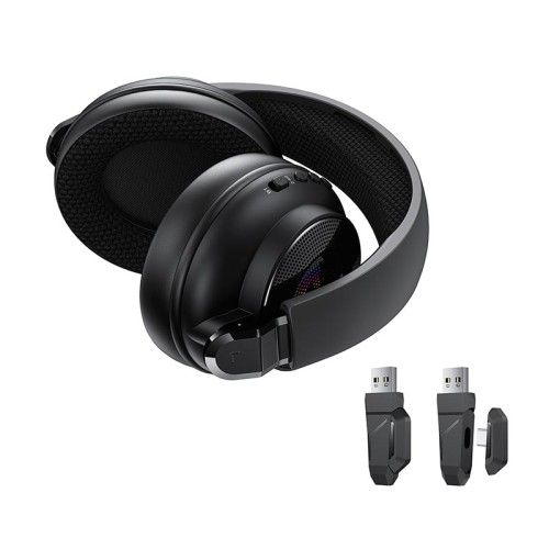 Навушники Acefast RGB gaming wireless headset H15 |BT6.0/2.4G/AUX, 60/80H| black
