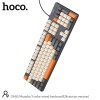 Клавіатура HOCO Murphy 3-color wired keyboard GM61 (Ukrainian version) |104 keys| grey