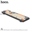 Клавіатура HOCO Murphy 3-color wired keyboard GM61 (Ukrainian version) |104 keys| grey