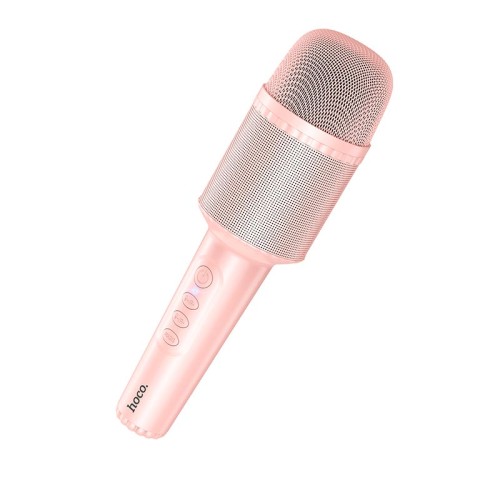 Караоке мікрофон HOCO Singing karaoke microphone DBK1 |BT5.0, AUX, TWS, 5W, 6h| pink