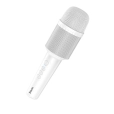 Караоке мікрофон HOCO Singing karaoke microphone DBK1 |BT5.0, AUX, TWS, 5W, 6h| white