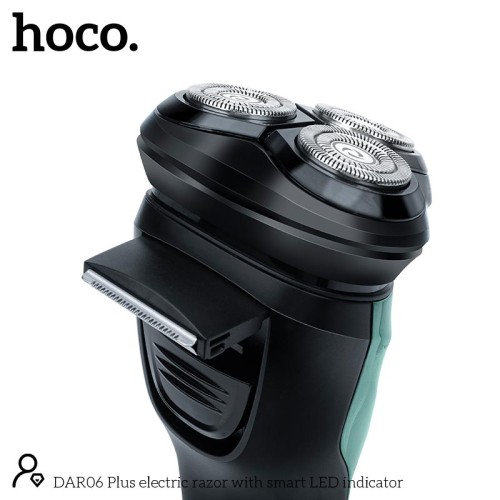 Електобритва Hoco electric razor with smart LED indicator DAR06 Plus IPX7 green