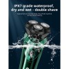 Електобритва Hoco electric razor with smart LED indicator DAR06 Plus IPX7 green