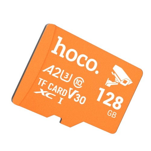 Карта пам'яті Hoco MicroSD ultra-high-speed surveillance camera memory card (128GB) |CL10| orange