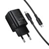 Мережевий зарядний пристрій BOROFONE BAS85A Star PD30W+QC3.0 charger set (C to C) (EU) Black