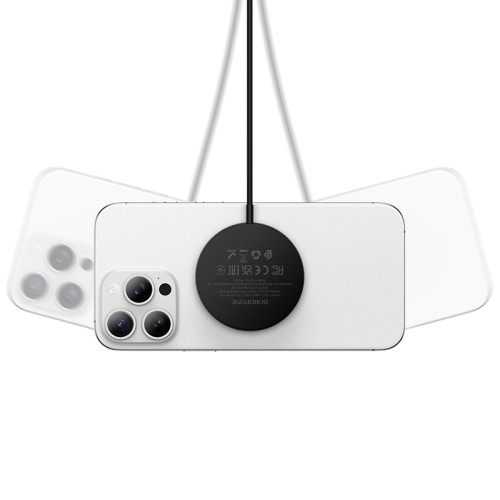 Бездротовий зарядний пристрій BOROFONE BQ41 Glory 3-in-1 magnetic wireless fast charging Black