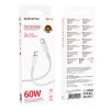 Кабель BOROFONE BX116 Certain 60W charging data cable C to C White