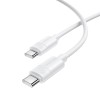 Кабель BOROFONE BX123 Leya 60W silicone charging data cable C to C White