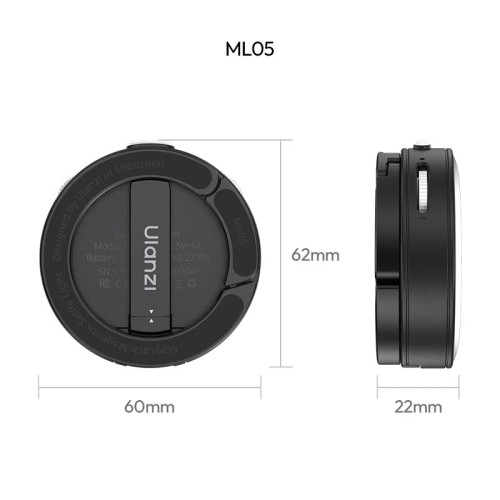 Відеосвітло Ulanzi ML05 MagLock Fill Light (Black)