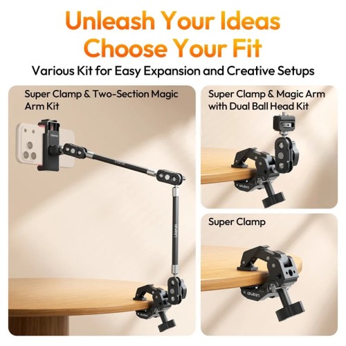 Штатив-тримач Ulanzi CO78 Magic Arm Kit(Super Clamp & Two-Section Magic Arm Kit)