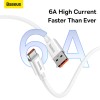 Кабель Baseus Superior Series Fast Charging Data Cable USB to Type-C 100W 2m Moon White