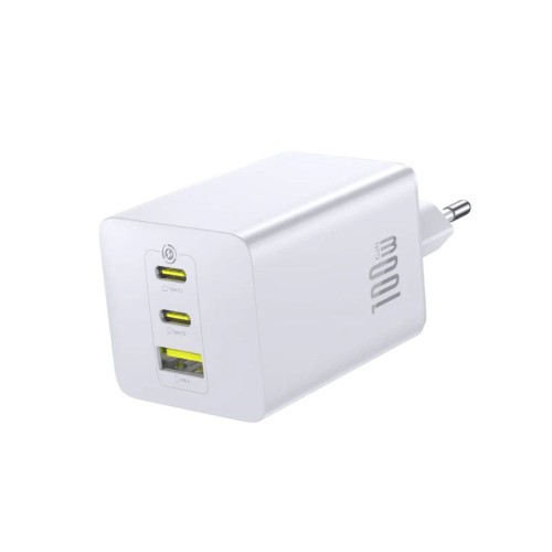 Мережевий зарядний пристрій Baseus EnerFill FE11 Fast Charger 2C+U 100W EU Moon White