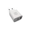 Мережевий зарядний пристрій WUW-C172 20W PD USB-C + USB QC3.0 18W black