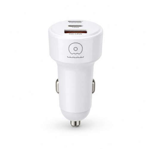 Автомобільний зарядний пристрій WUW-C244 USB20W+PD20W+PD15W white