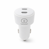 Автомобільний зарядний пристрій WUW-C243 PD20W+ PD20W White