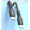 Кабель XO PD Type-C to Type-C NBQ231B 60W 1m Black