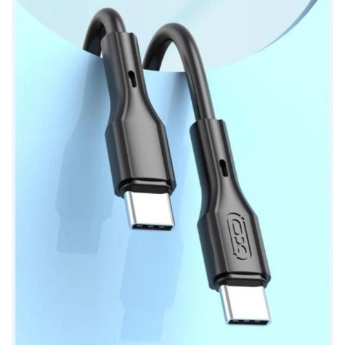 Кабель XO PD Type-C to Type-C NBQ231B 60W 1m Black
