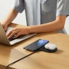 Бездротовий мультизарядний пристрій Baseus Digital LED Display 2in1 Wireless Charger 20W Black Universal version