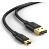 Кабель UGREEN USB 2.0 A Male to Mini 5 Pin Male Cable 0.5m (Black)